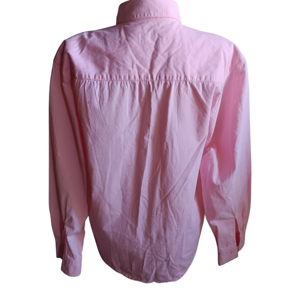 Vintage 80's Wrangler Womens XL Pink Button-Up Shirt Geometric Pattern Design - Picture 2 of 6